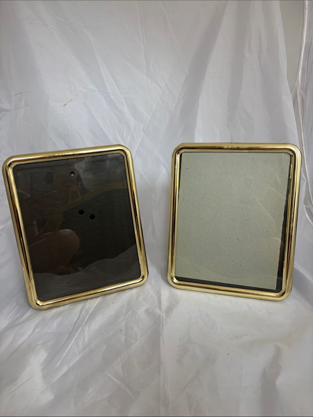Classic Gold Toned Heavy Brass Metal Picture Frame 1997